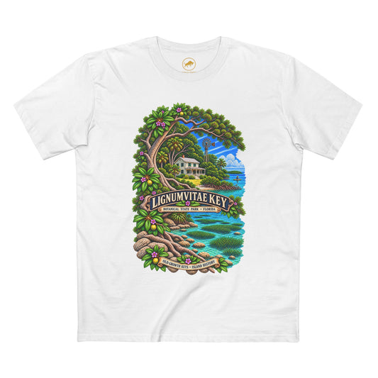 Lignumvitae Key Botanical State Park T-Shirt, Vintage Florida Keys Heritage Tee, Islamorada Florida.