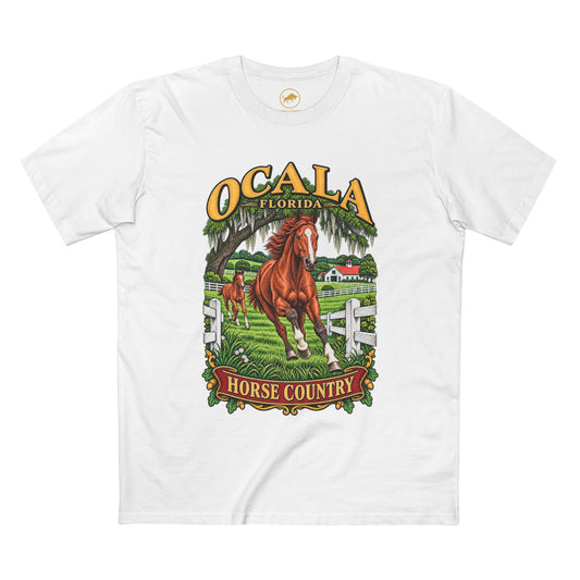 Ocala Horse Country Shirt, Florida Thoroughbred Farm and Equestrian Gift Tee.