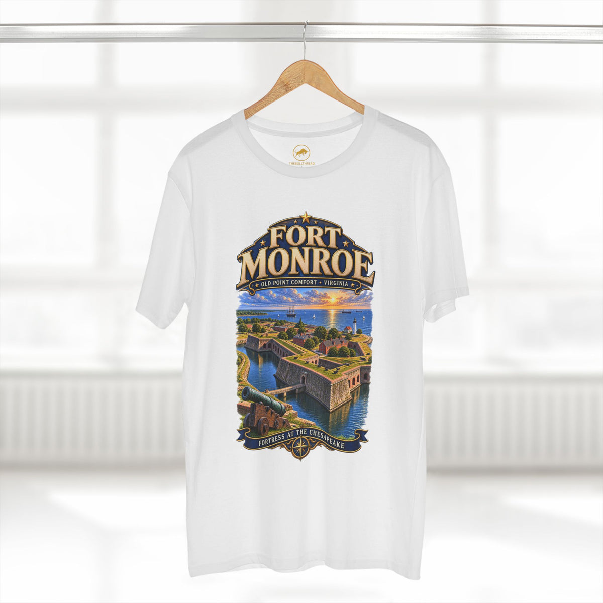 Fort Monroe Virginia T-Shirt: Old Point Comfort Chesapeake Bay Historic Fort Tee.