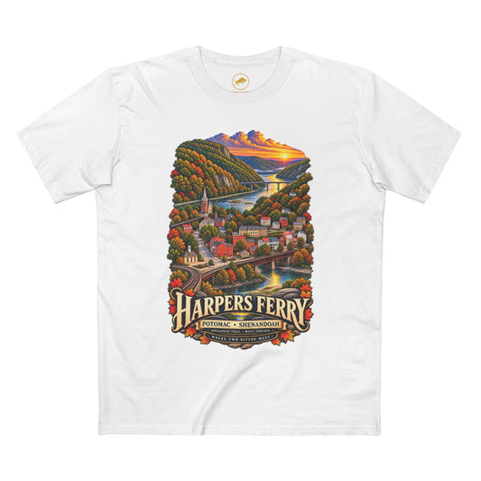 Harpers Ferry West Virginia Shirt, Appalachian Trail Tee, Potomac Shenandoah Rivers, Historic Town Travel T-Shirt, WV Gift.