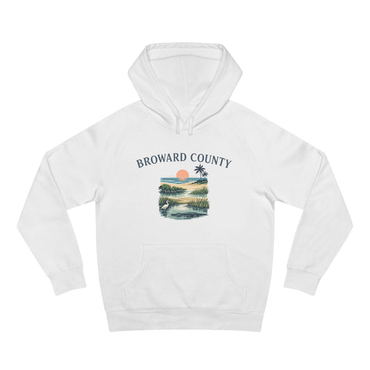 Broward County Florida Hoodie - Everglades to Ocean Nature Tee, South Florida Graphic T Shirt, Coastal Art Gift, Mangrove Sunset Shirt.