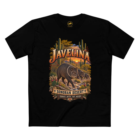 Javelina Shirt, Collared Peccary Sonoran Desert Arizona Southwest Wildlife Graphic.