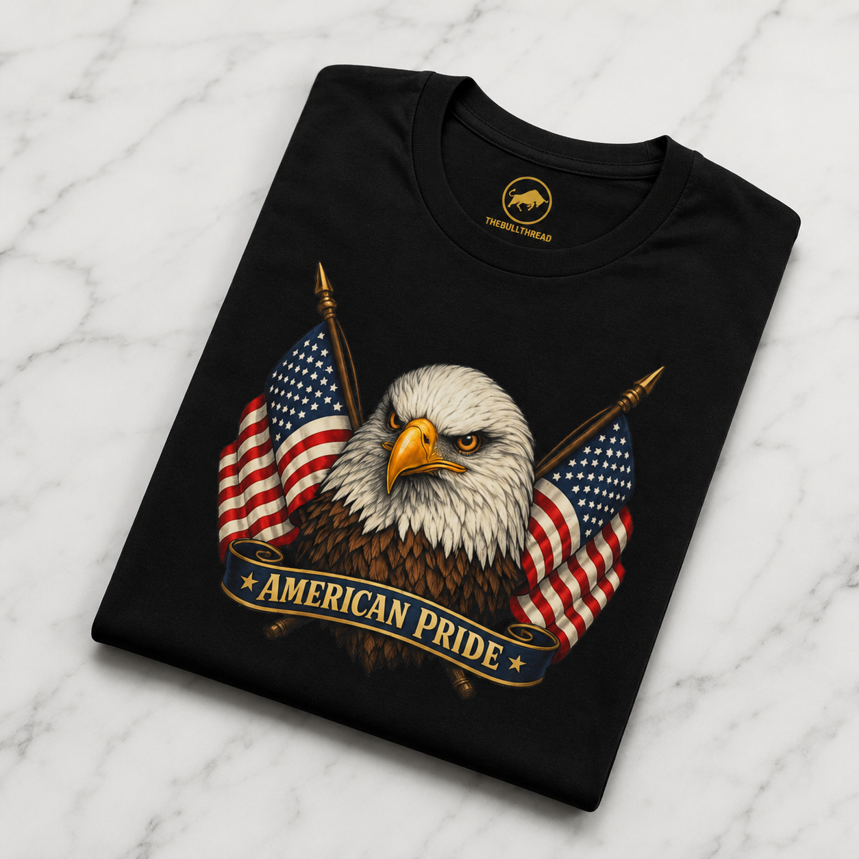 American Pride Bald Eagle Shirt, Premium AS Colour 5001 Patriotic T-Shirt, American Flag Graphic Tee, USA Gift