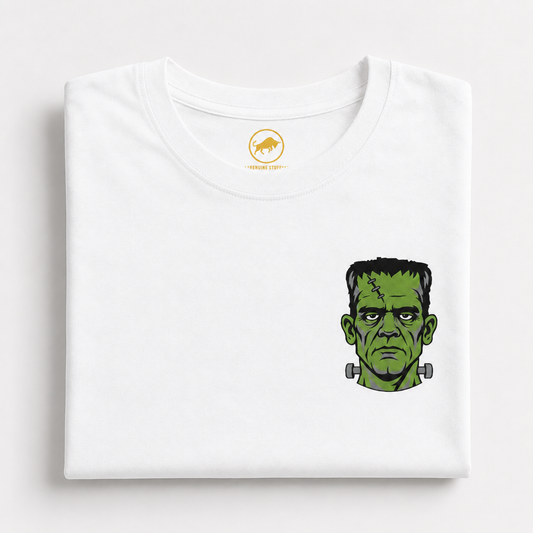 Vintage Green Monster Shirt, Classic Halloween Graphic Tee, Retro Horror T Shirt, Spooky Monster Pocket Print, Halloween Gift.