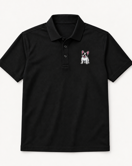 French Bulldog Embroidered Polo Shirt.