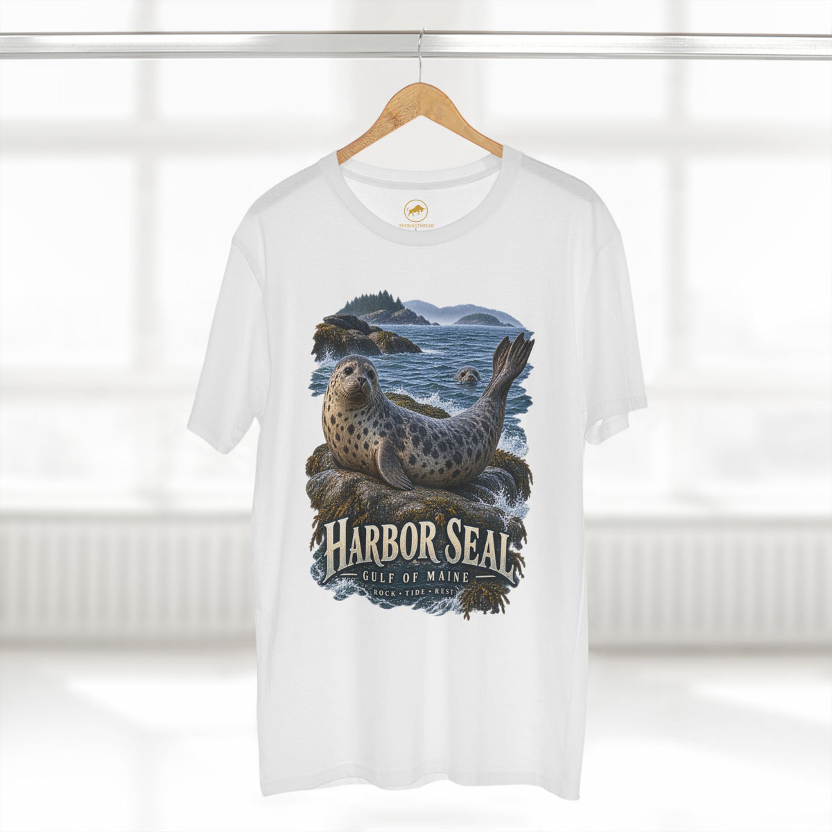 Harbor Seal Gulf of Maine T-Shirt - New England Coastal Wildlife Graphic.