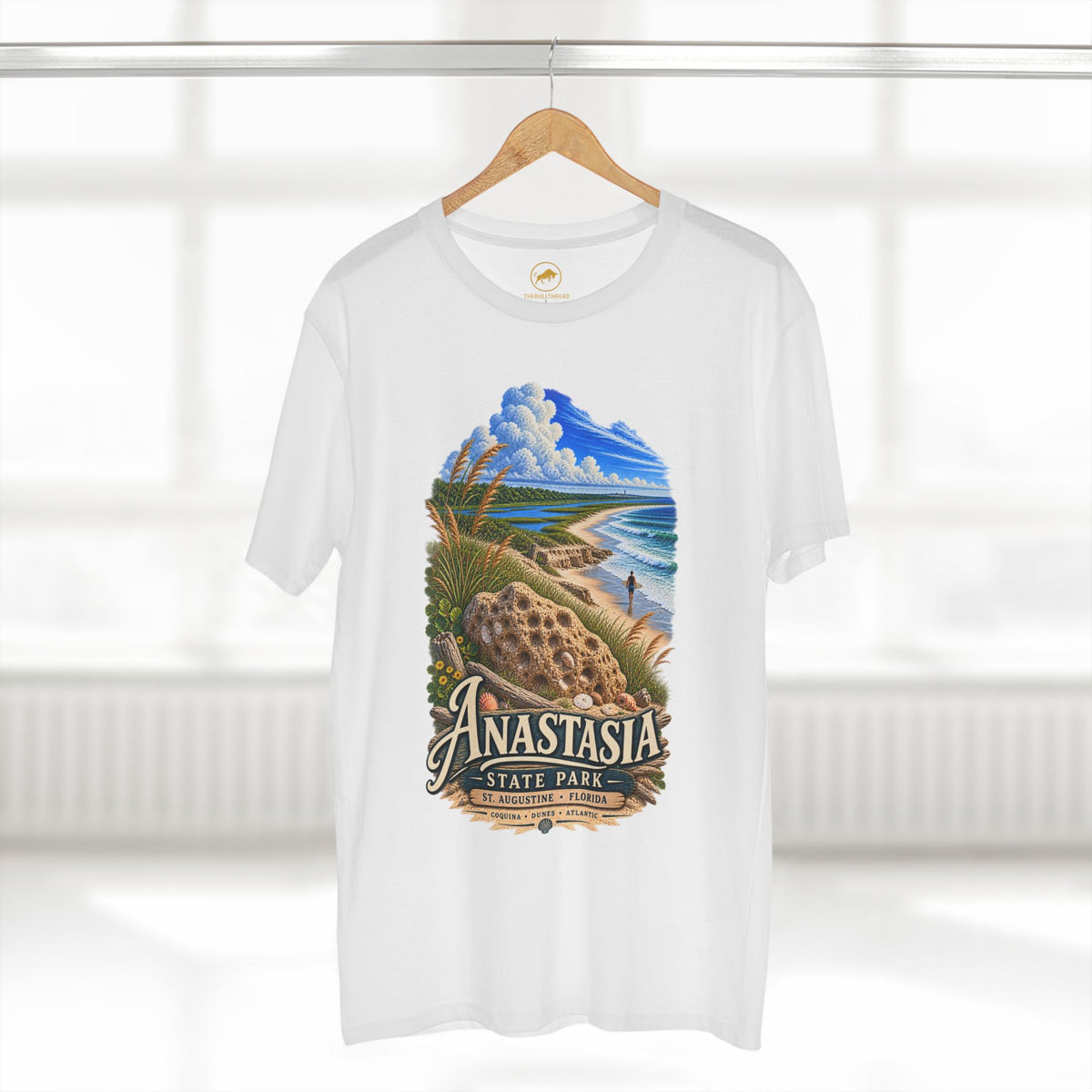 Anastasia State Park T-Shirt, St. Augustine Florida Coquina Beach Graphic Tee.