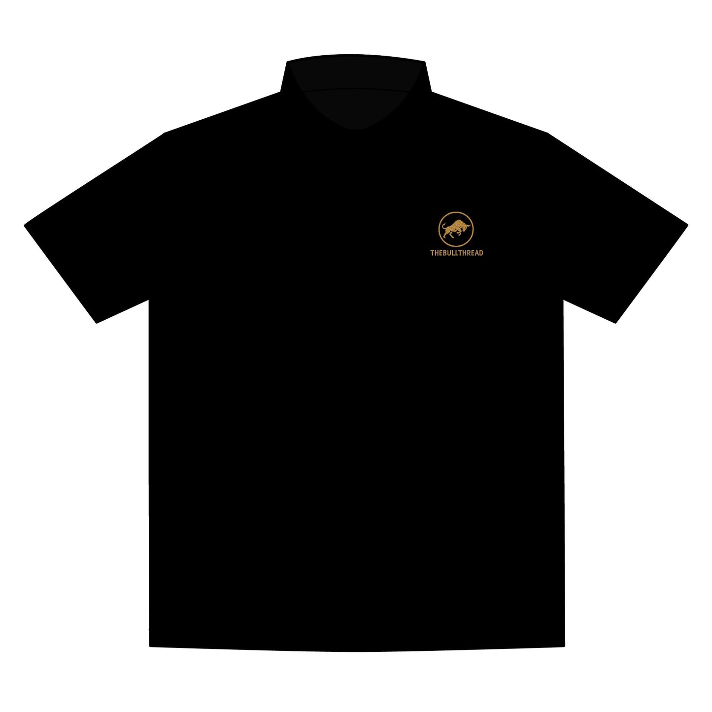 BullThread Everyday Polo - Embroidered Gold Bull Logo.
