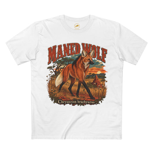 Maned Wolf Shirt, Brazilian Cerrado Wildlife Tee, Chrysocyon Brachyurus Canid Gift.