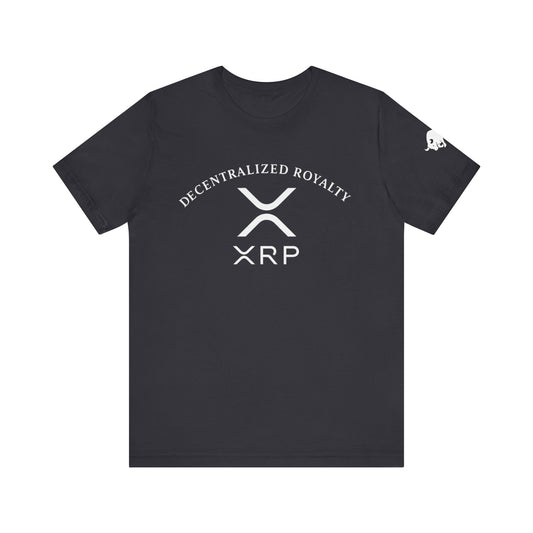 Premium XRP Investor Shirt - Decentralized Royalty Bull Sleeve Design by TheBullThread