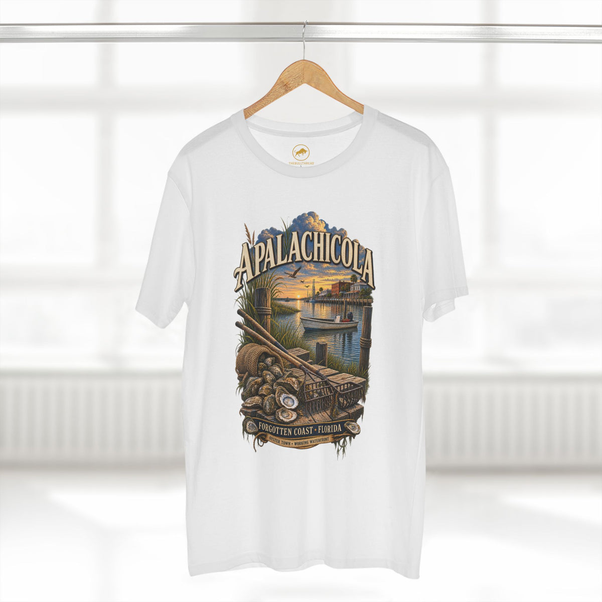 Apalachicola Florida T-Shirt, Forgotten Coast Oyster Town Maritime Heritage Tee.
