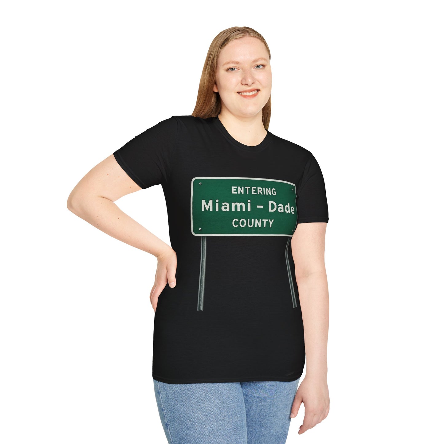 Miami-Dade County Shirt, Entering Miami Dade Sign Tee, Miami Florida Shirt, South Florida Streetwear, Local Pride Graphic Tee.