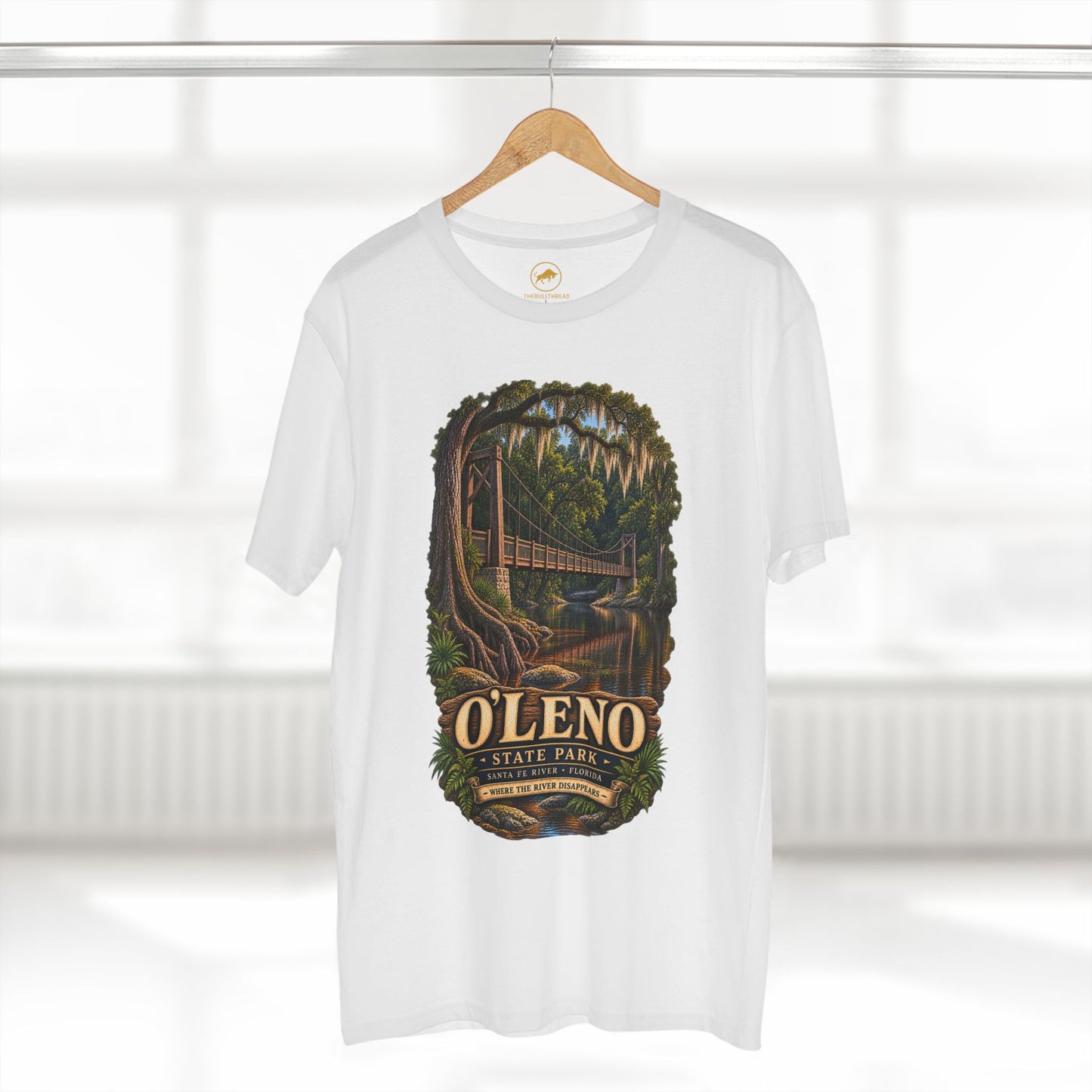 O Leno State Park Shirt Santa Fe River Florida Tee Historic Suspension Bridge.