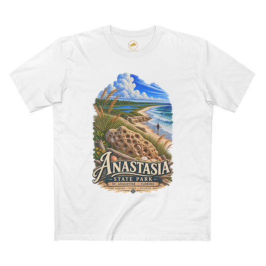 Anastasia State Park T-Shirt, St. Augustine Florida Coquina Beach Graphic Tee.