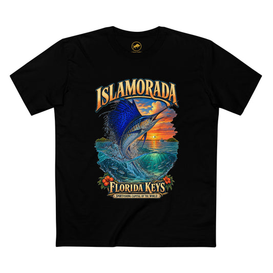 Islamorada Sailfish T-Shirt, Florida Keys Sportfishing Tee, Offshore Angler Fishing Gift.