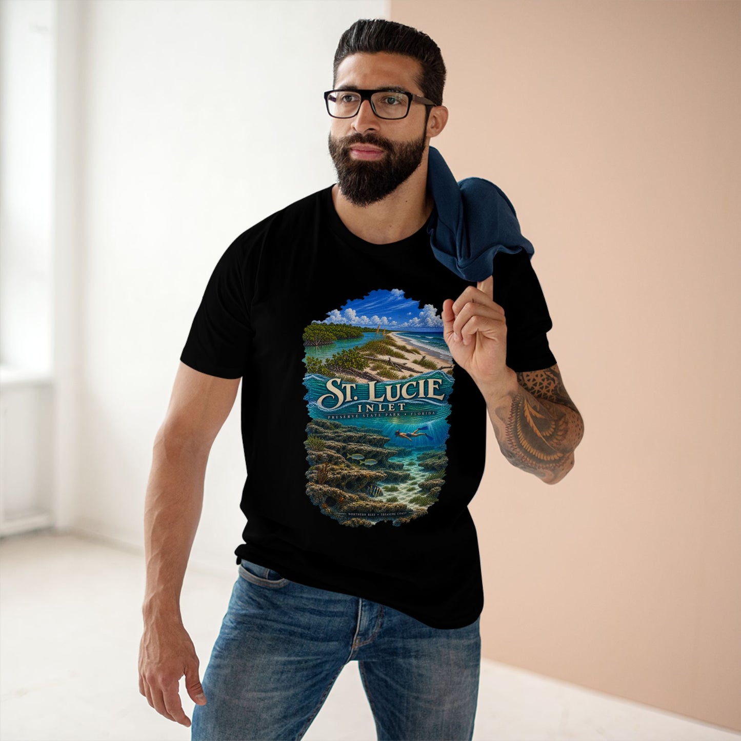 St. Lucie Inlet Preserve Shirt, Florida Reef Snorkeling Tee, Treasure Coast State Park T-Shirt.