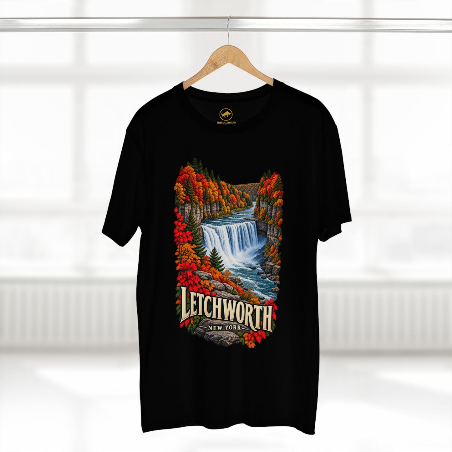 Letchworth State Park Shirt, New York Waterfall T-Shirt, Fall Foliage Hiking Tee, Upstate NY Nature Travel Gift.