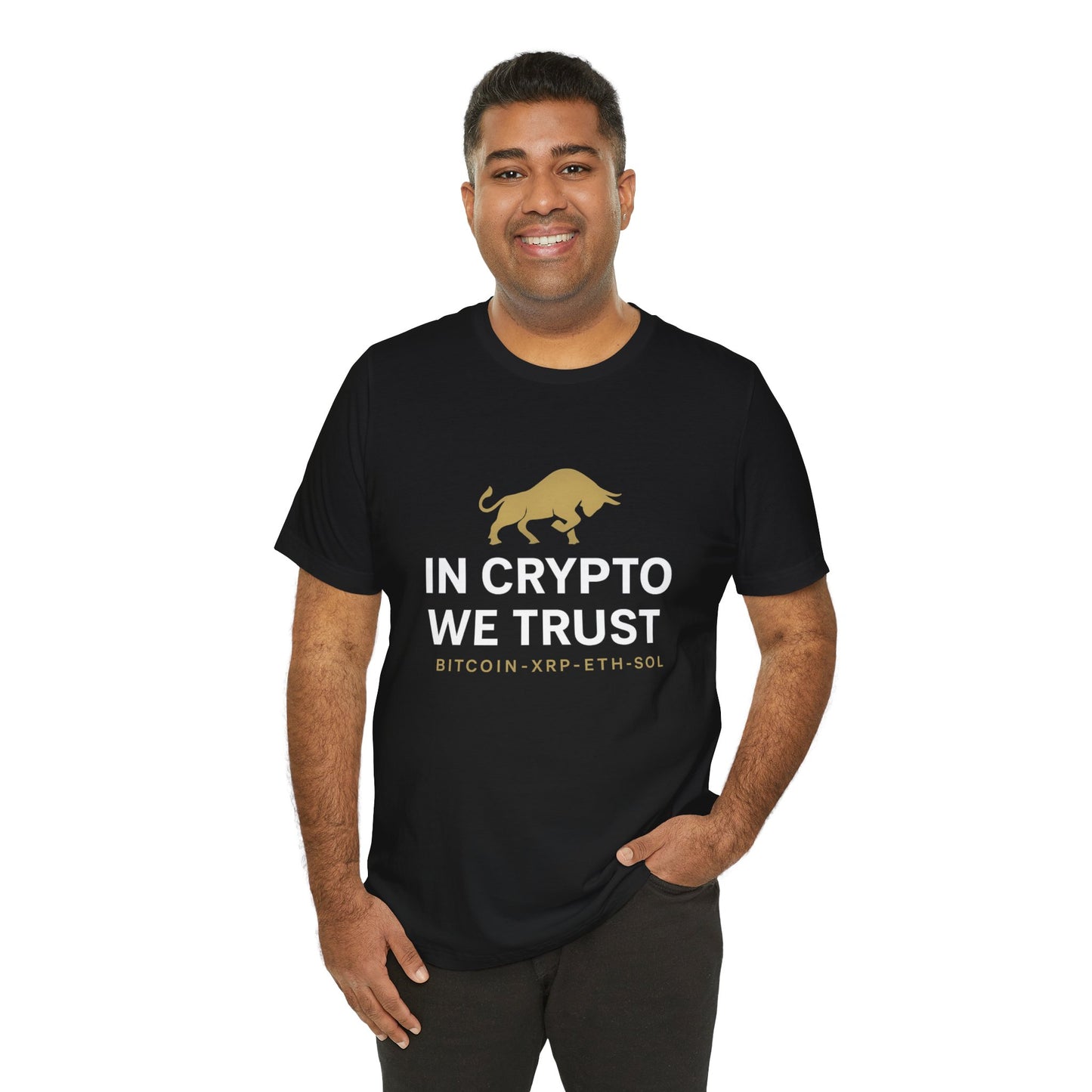 Premium Crypto Investor Shirt – In Crypto We Trust Bull Design by TheBullThread