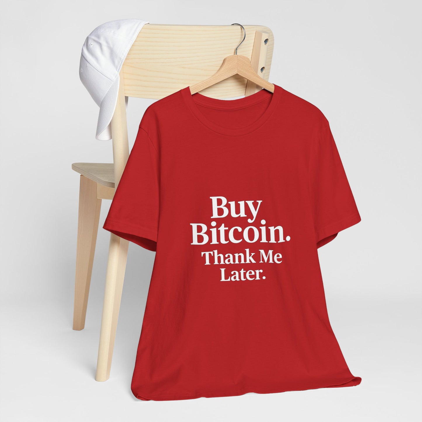 Premium Crypto T-Shirt - Buy Bitcoin Thank Me Later Design by TheBullThread