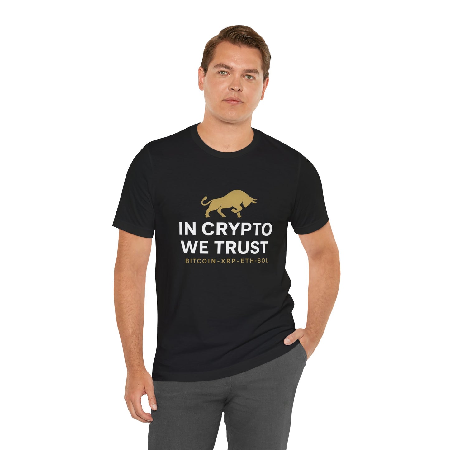 Premium Crypto Investor Shirt – In Crypto We Trust Bull Design by TheBullThread