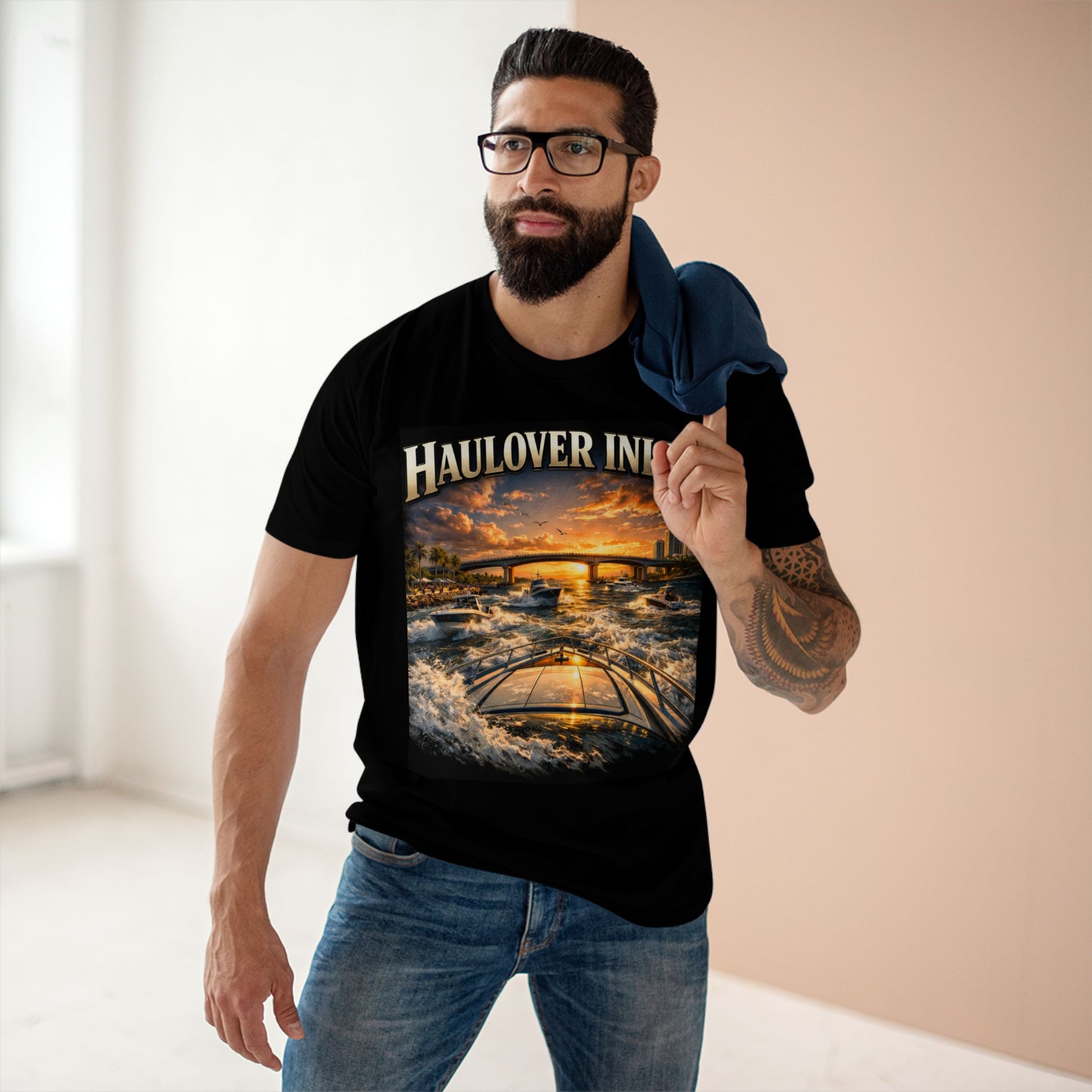 Haulover Inlet Shirt, Florida Boating Shirt, Miami Boat Tee, Yacht Life Shirt, South Florida Shirt, Coastal Luxury Tee, AS Colour 5001.