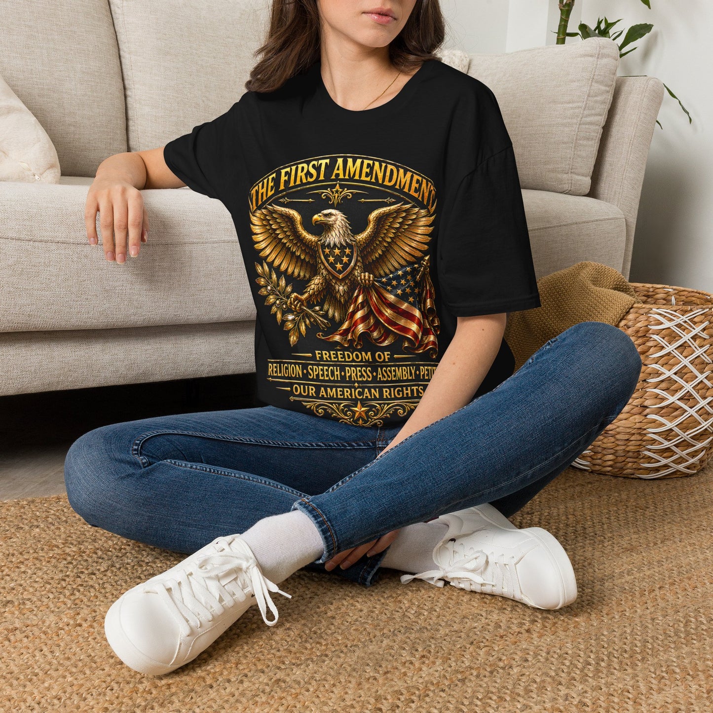 First Amendment Shirt, Patriotic Eagle Tee, Freedom Of Speech Shirt, Constitution Shirt, American Rights USA Tee.