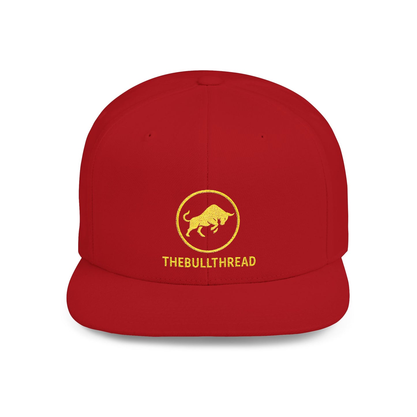 Premium Embroidered Snapback Hat - 6089M Flat-Bill Crypto Cap by TheBullThread