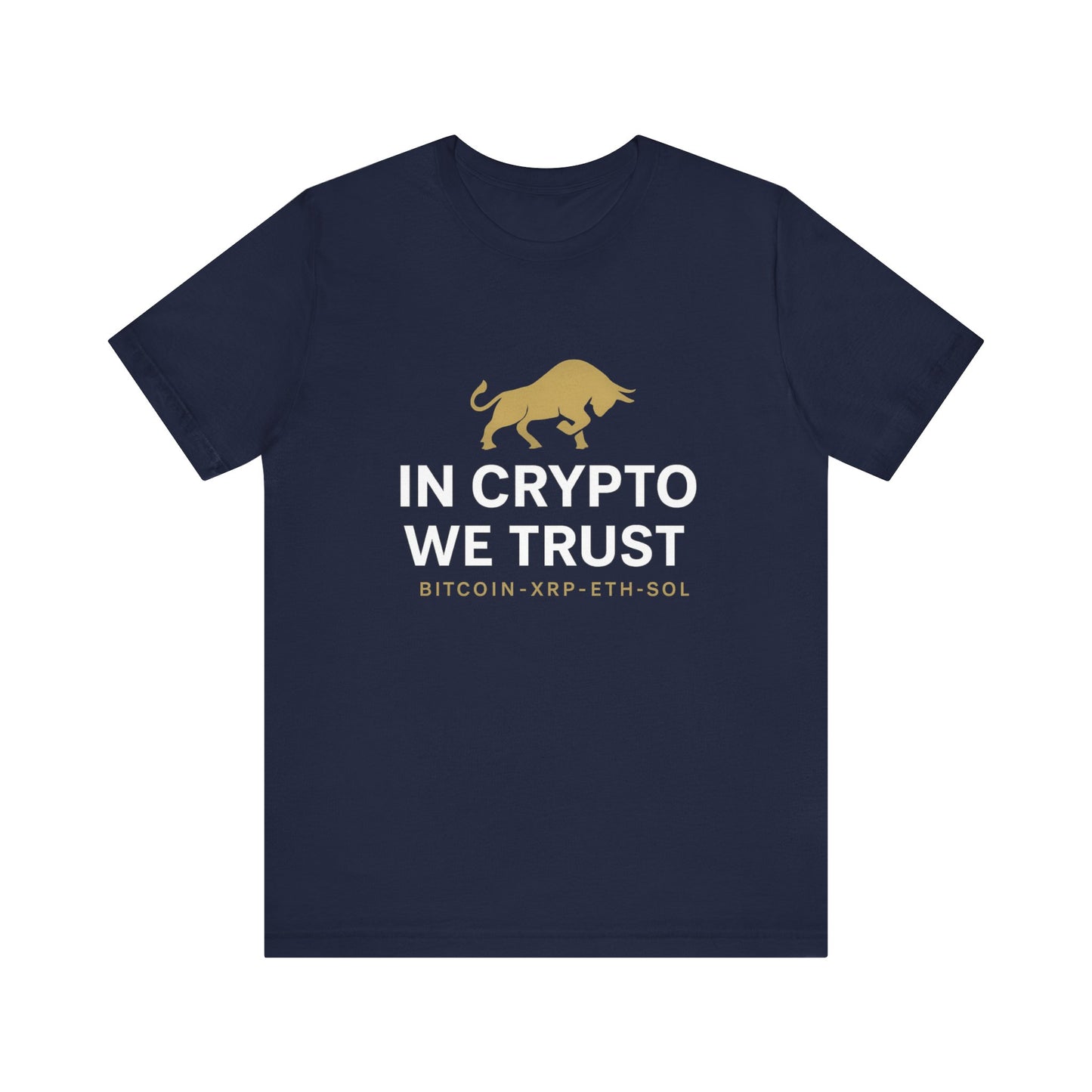 Premium Crypto Investor Shirt – In Crypto We Trust Bull Design by TheBullThread