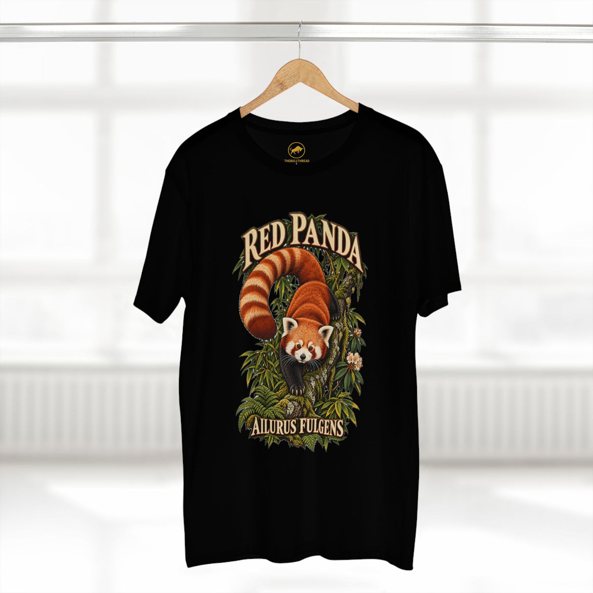 Red Panda Shirt, Himalayan Bamboo Forest Wildlife Tee, Ailurus Fulgens Animal Lover Gift.