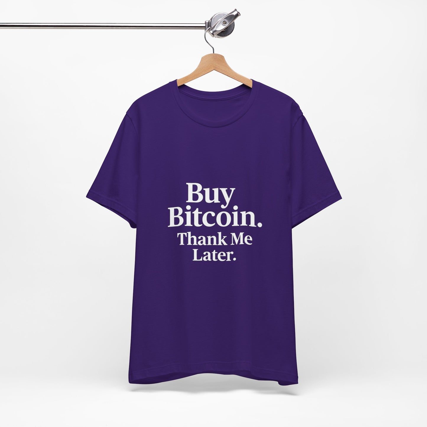 Premium Crypto T-Shirt - Buy Bitcoin Thank Me Later Design by TheBullThread