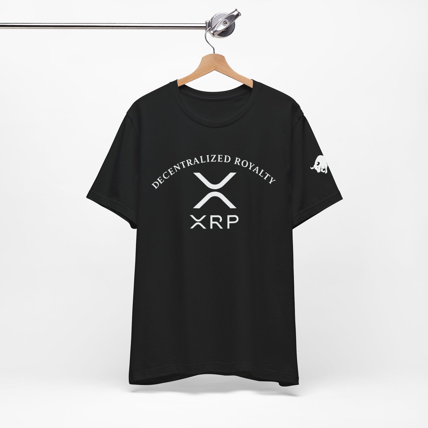Premium XRP Investor Shirt - Decentralized Royalty Bull Sleeve Design by TheBullThread