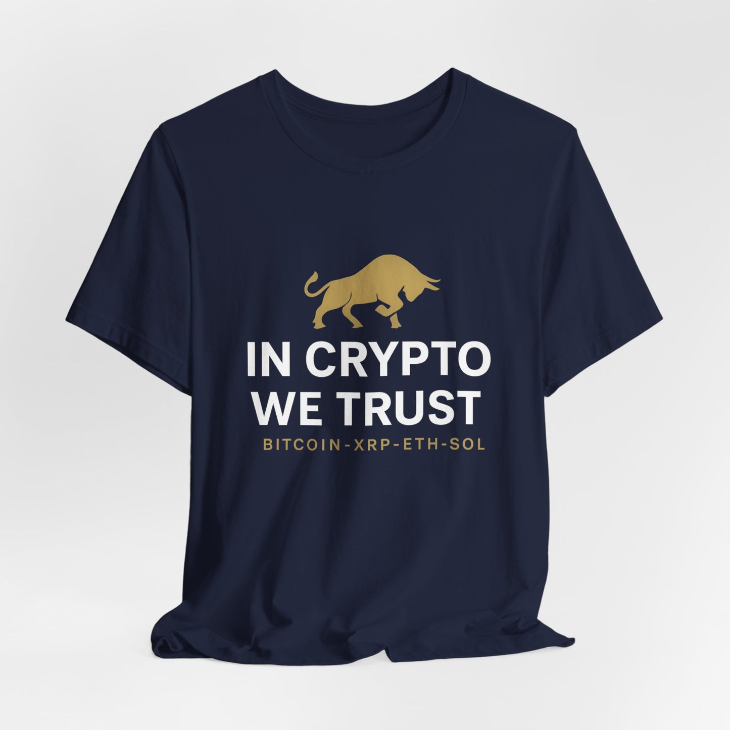 Premium Crypto Investor Shirt – In Crypto We Trust Bull Design by TheBullThread