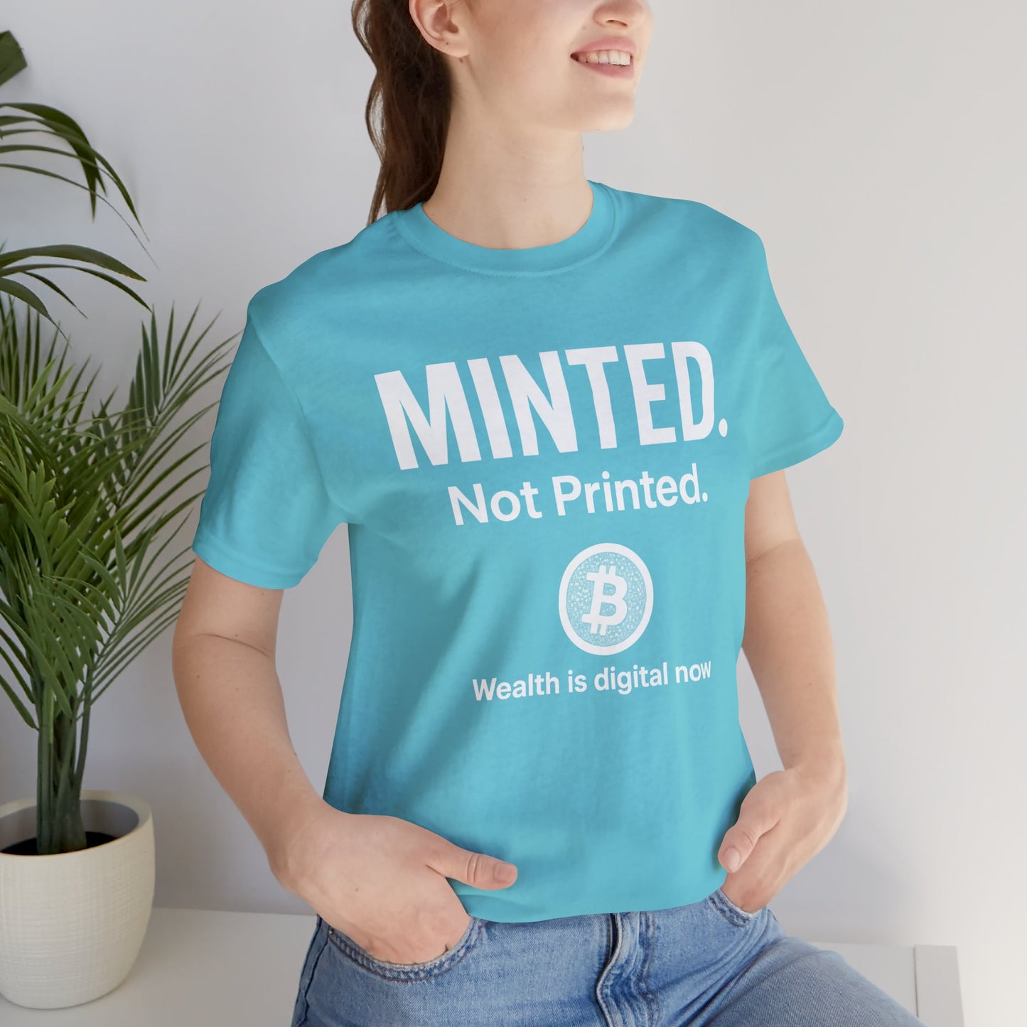 Premium Bitcoin Crypto T-Shirt - Minted Not Printed Clean Streetwear by TheBullThreadi
