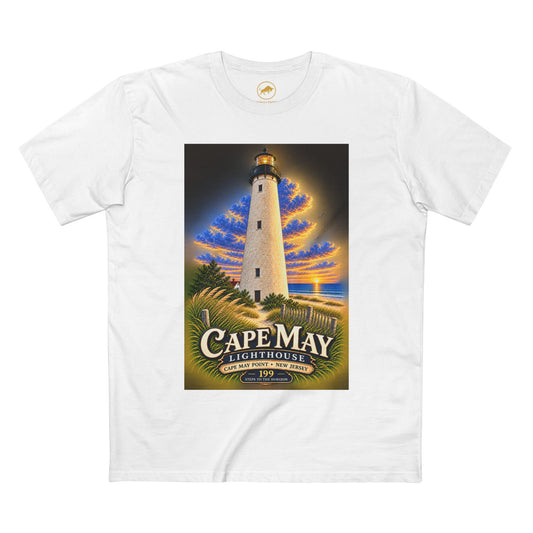 Cape May Lighthouse T-Shirt, Cape May Point New Jersey Coastal Shirt, Jersey Shore Lighthouse Tee.