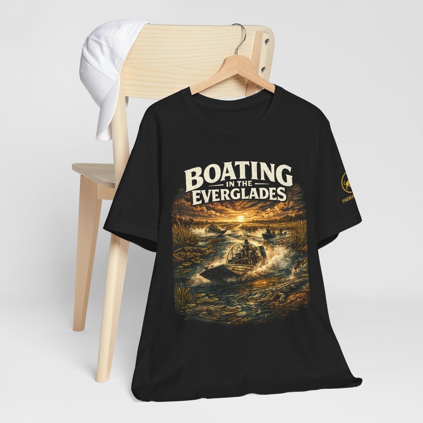 Florida Everglades Shirt Boating in the Everglades Airboat Shirt Alligator Shirt South Florida Tee Wildlife Graphic T-Shirt.