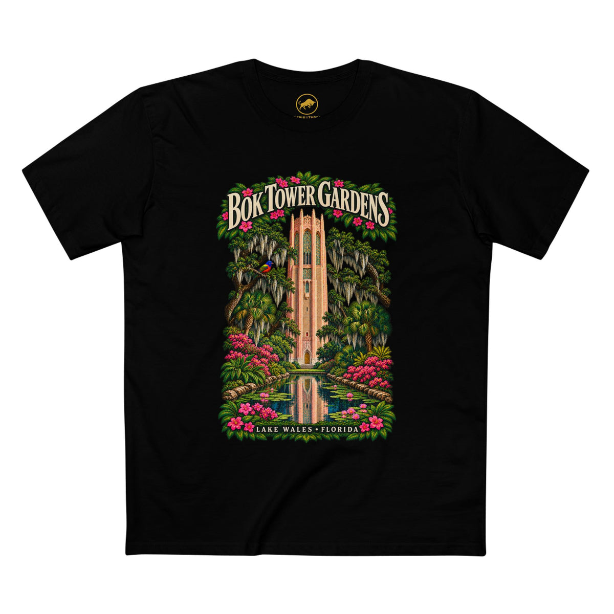 Bok Tower Gardens Shirt, Lake Wales Florida Singing Tower and Carillon Tee.