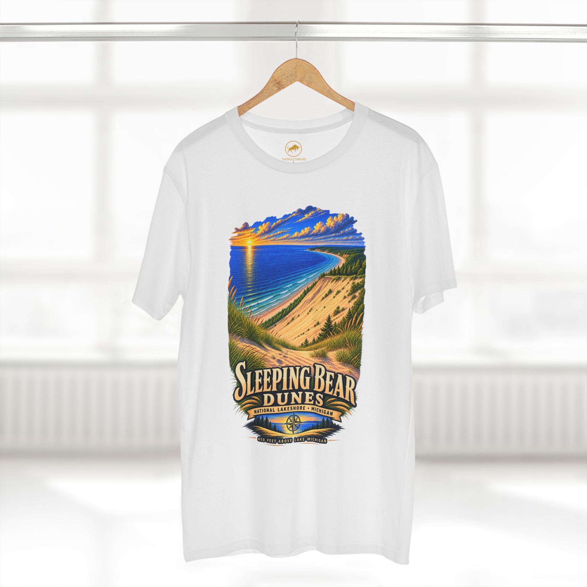 Sleeping Bear Dunes Sunset T-Shirt | Michigan Scenic Shoreline Shirt.