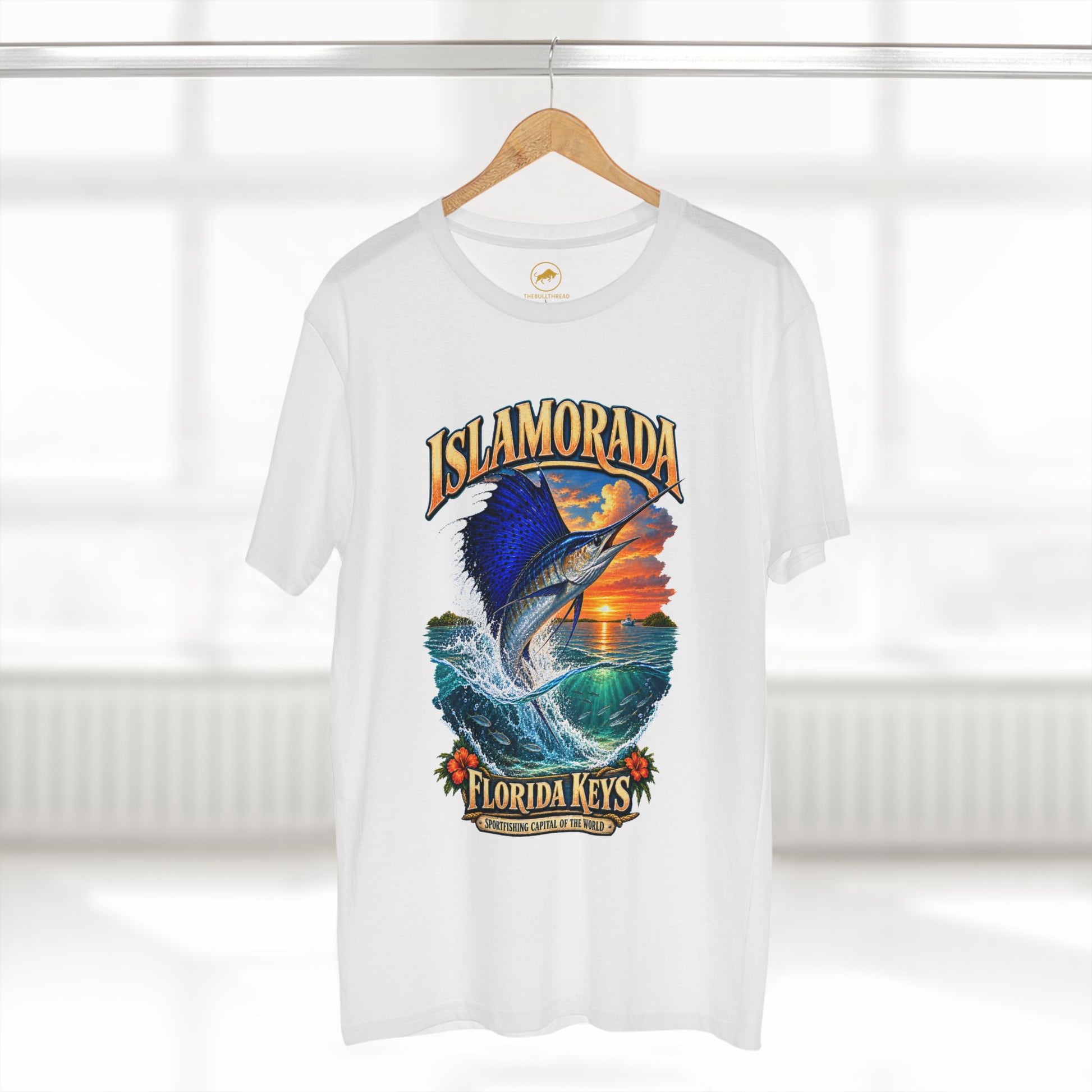 Islamorada Sailfish T-Shirt, Florida Keys Sportfishing Tee, Offshore Angler Fishing Gift.