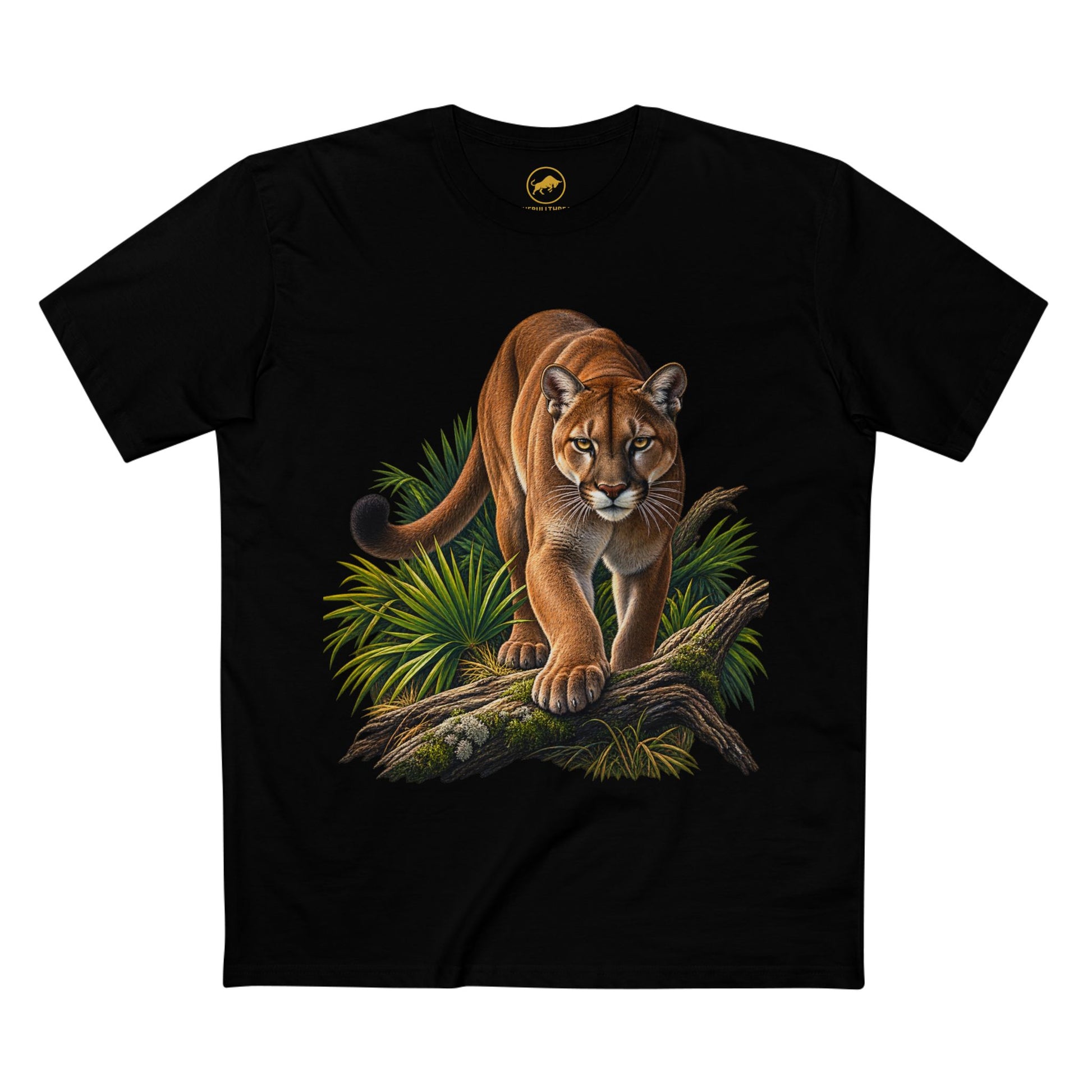 Florida Panther Wildlife Graphic T Shirt Realistic Big Cat Nature Tee Florida Wildlife Outdoor Animal Lover Shirt.
