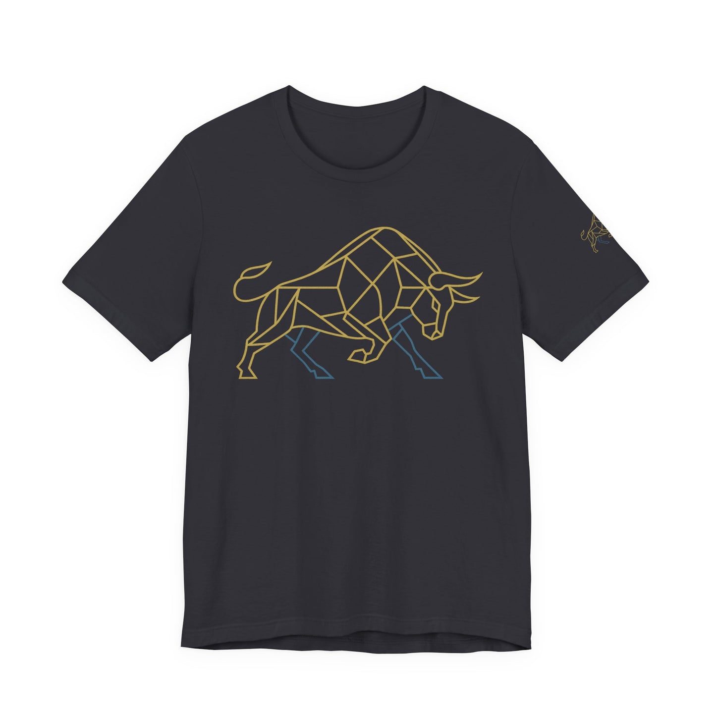 Premium Minimalist Crypto T-Shirt - Geometric Bull Graphic Inspired by Bitcoin & XRP by TheBullThread