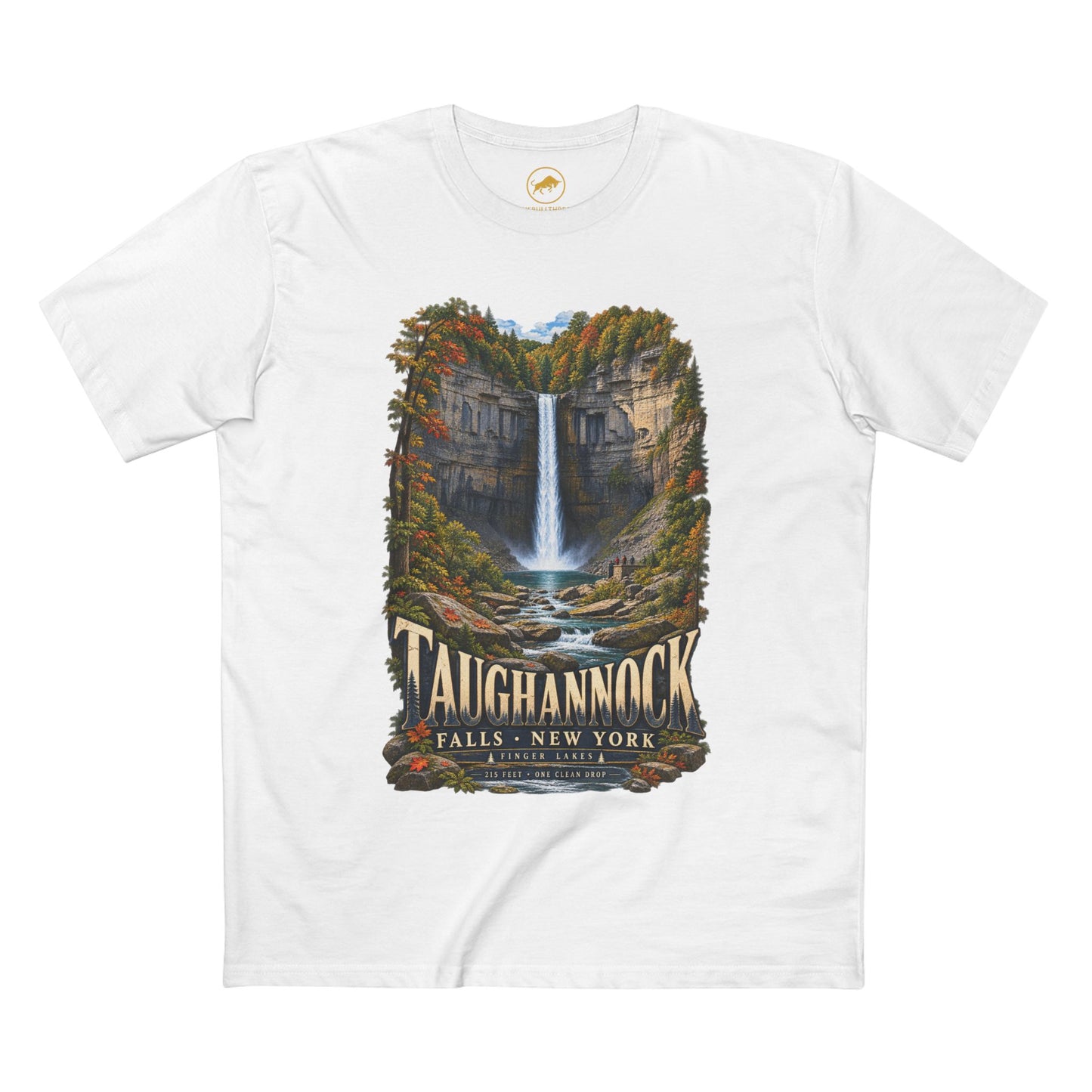 Taughannock Falls Shirt, Finger Lakes New York Tee, Upstate NY Waterfall State Park, Cayuga Lake Hiking Gift.