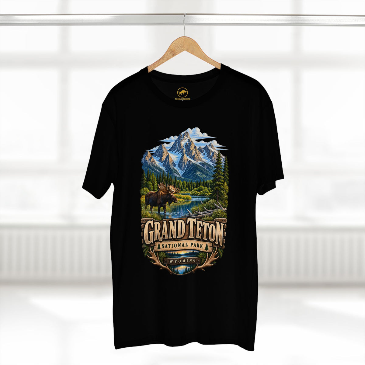 Grand Teton National Park Shirt, Wyoming Moose Mountain Tee, Wildlife Hiking Travel Gift.