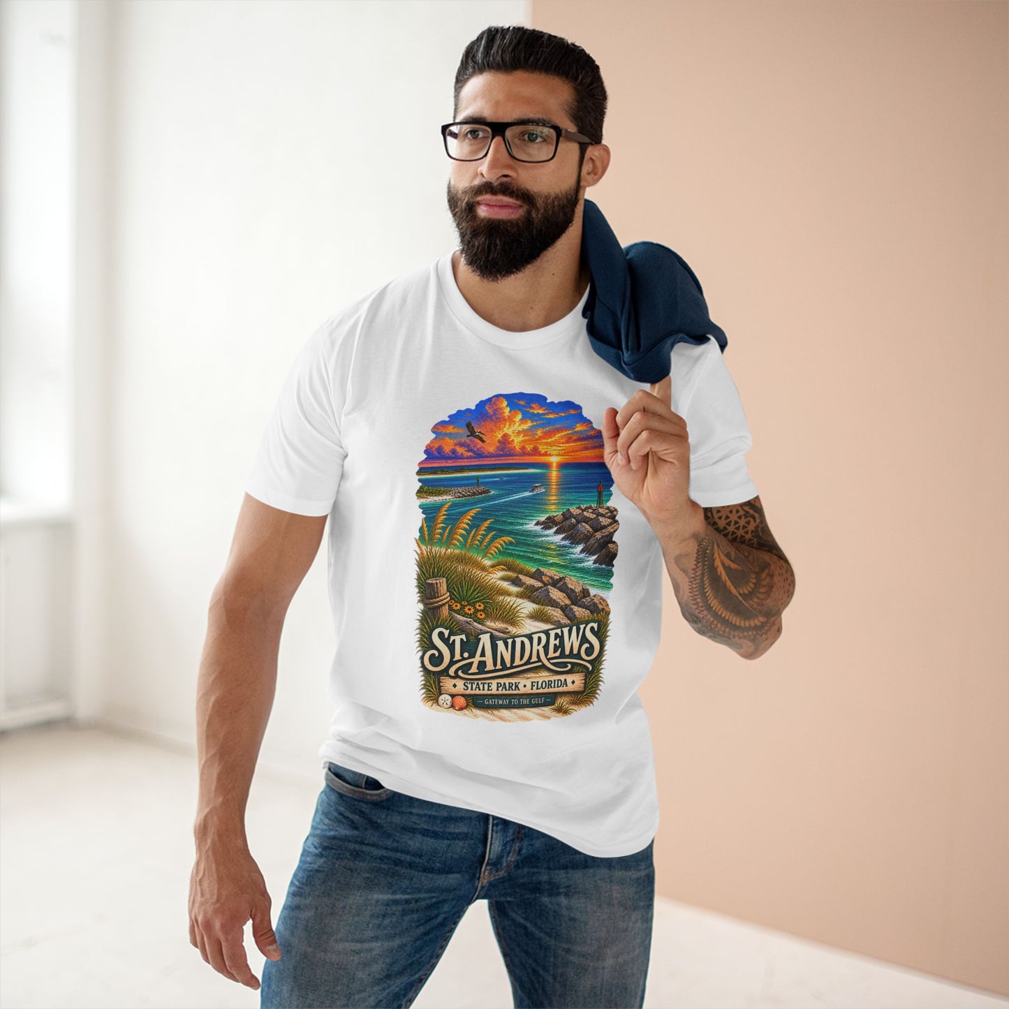 St Andrews State Park Shirt, Panama City Beach Florida Vintage Graphic Tee.