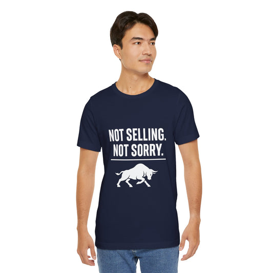 Premium Crypto Investor Shirt - Not Selling, Not Sorry Bull Market Tee by TheBullThread