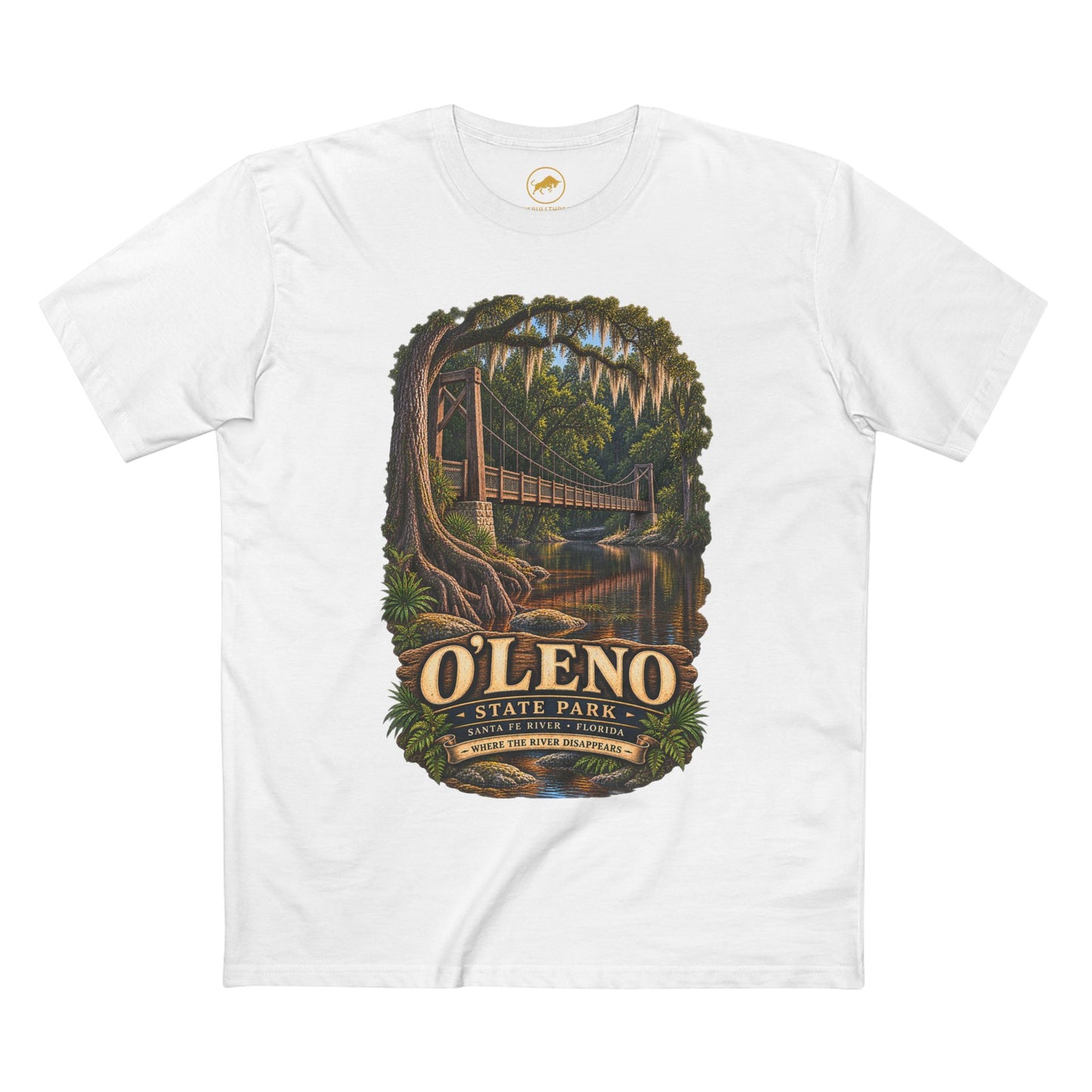 O Leno State Park Shirt Santa Fe River Florida Tee Historic Suspension Bridge.
