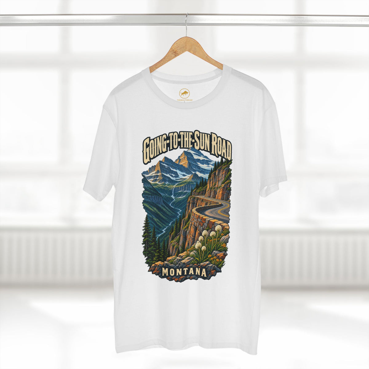 Going-to-the-Sun Road Montana Shirt — Glacier Mountain Scenic Drive Tee