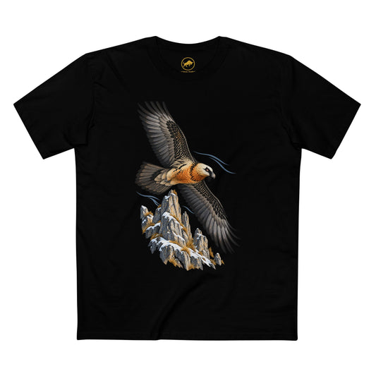 Bearded Vulture Shirt, Alpine Mountain Raptor Tee, Birdwatcher and Wildlife Gift.