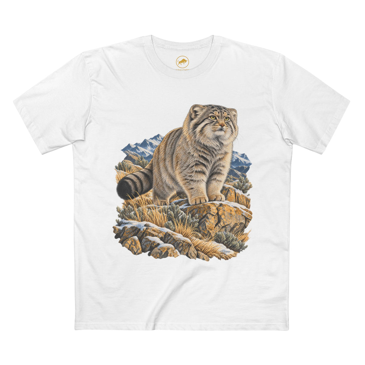 Pallas's Cat Shirt, Manul Central Asian Wildlife Tee, Wild Cat Lover Gift.