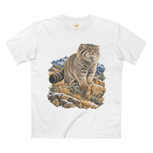 Pallas's Cat Shirt, Manul Central Asian Wildlife Tee, Wild Cat Lover Gift.