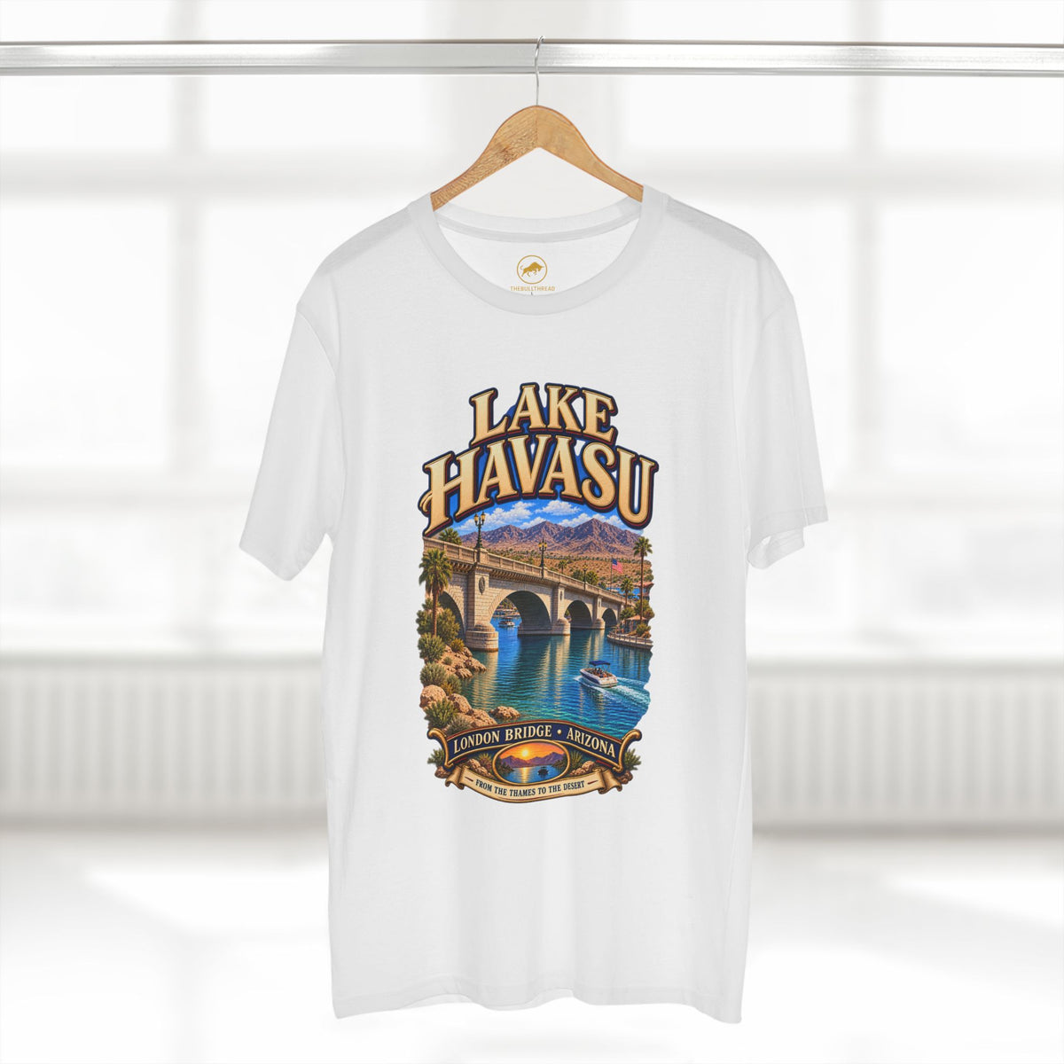 Lake Havasu London Bridge T-Shirt, Arizona Desert Travel Shirt, Bridgewater Channel Vacation Tee.